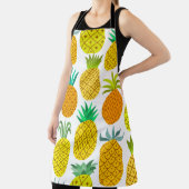 Tablier vintage pineapple seamless pattern isolated on whi (Insitu)
