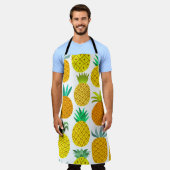 Tablier vintage pineapple seamless pattern isolated on whi (Porté)