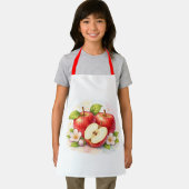 Tablier Vintage Red Apple Kitchen Apron (Insitu)