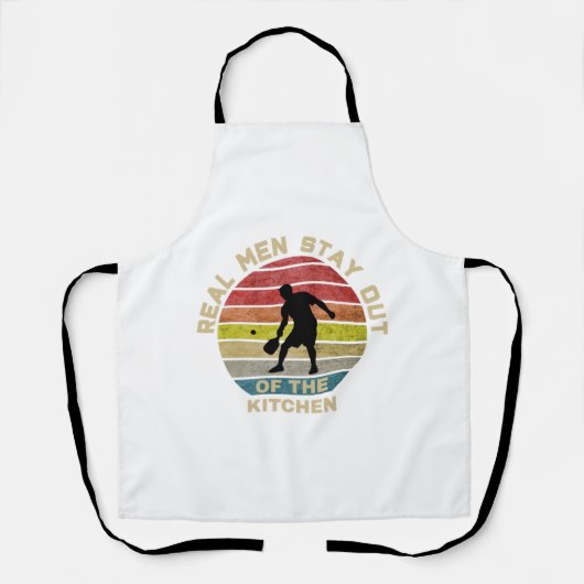 Tablier Vintage Retro Pickleball Funny (Recto)