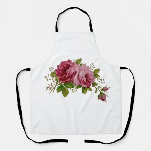 Tablier Vintage Rose Elegance  (Recto)