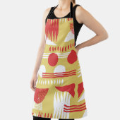 Tablier vintage sans fumée abstrait style moderne géométri (Insitu)