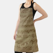 Tablier Vintage sheet music background (Insitu)