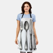 Tablier Vintage Silverware Ornate Flatware Kitchen (Porté)