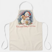 Tablier Vintage Snowman Christmas Cookie Baking Crew (Recto)