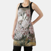 Tablier Vintage Variegated Carnation Flowers with Grey Sky (Insitu)