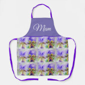Tablier Violas Floral Violet Viola Violet Motif maman (Recto)