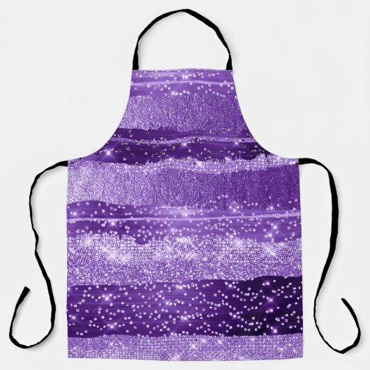 Tablier Violet Améthyste Grimpe Confetti moderne (Recto)