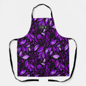Tablier Violet Dream - Personnalisé Purple Botanique (Recto)