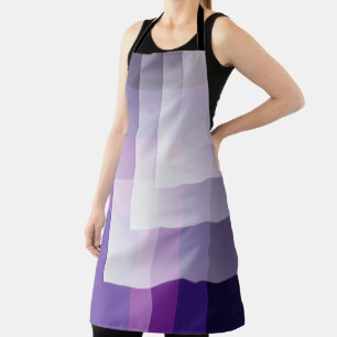 Tablier Violet et blanc