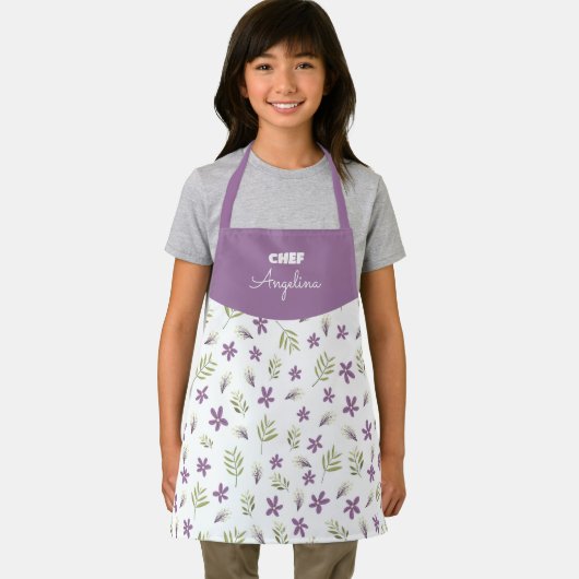 Tablier Violetas y flores silvestres (Insitu)