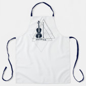 Tablier Violon espace négatif minimal moderne Violoniste (Recto)