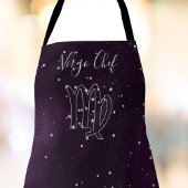 Tablier Virgo Zodiac Astrologie Purple Galaxy Apron