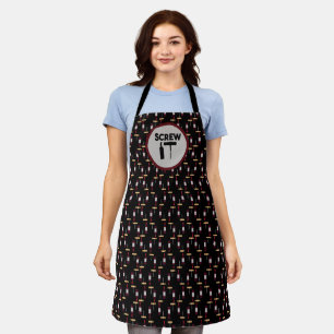 Tablier Vis Le Vis-Corkvis Funny Vin Bouteille Apron