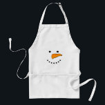 Tablier Visage de neige<br><div class="desc">Le design de Snowman est parfait pour l'hiver holidays,  y compris le Christ et la Nouvelle Année ! The design veut add a cute touch to home decor products,  clothing,  and much more. Makes a great venin !</div>