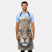 Tablier Visage de Puma Art Surréaliste  (Porté)