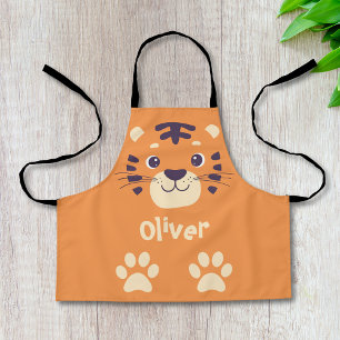 Tablier Visage de Tigre Drôle
