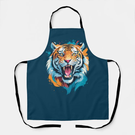 Tablier Visage de tigre torride (Recto)