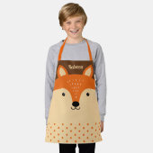 Tablier Visage Fox mignonne pour les enfants (Porté)