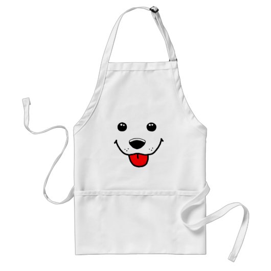 Tablier Visage heureux de chiot (Devant)