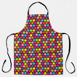 Tablier Visage joyeux multicolore