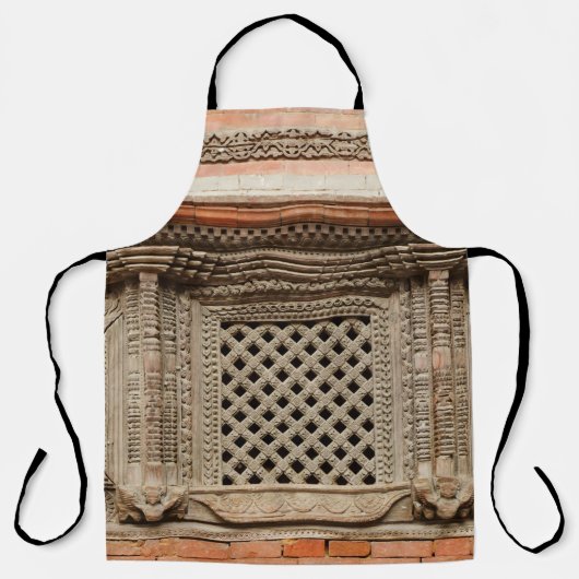 Tablier Vitrine ancienne dans la cour de Nasal Chowk de Ha (Recto)