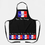 Tablier Vive La France de pain et de fromage (Recto)