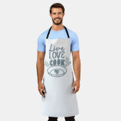 Tablier Vivez Amour Cuisine (Porté)