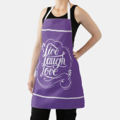 Tablier Vivez, riez, aimez  (Insitu)