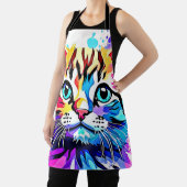Tablier Vivid Kitty Vibes Design (Insitu)