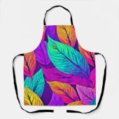 Tablier Vivid Motif feuille (Recto)