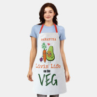 Vivre la vie sur le nom de Veg Humour végétal blan