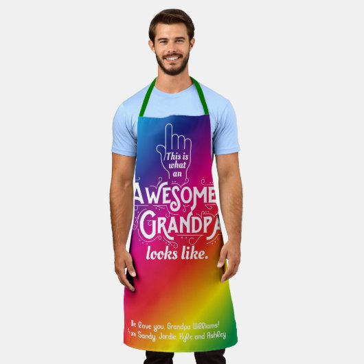 Tablier Voici À Quoi Ressemble Un Magnifique Grand-Père En (Porté)
