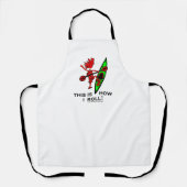 Tablier Voici comment je roule (Kayak) (Recto)