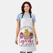 Tablier Voici Cupcake Queen Cupcakes Lover Baker (Porté)