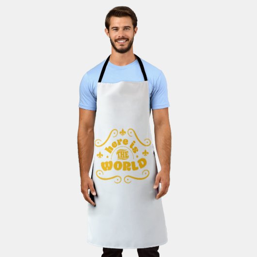 Tablier Voici le monde (Porté)