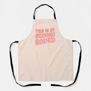Tablier Voici My Second Rodeo (vieilles lettres occidental
