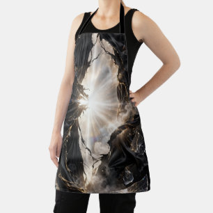 Tablier Voile Brisé de Lumière - Luxe Or Noir