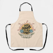 Tablier Voir le bon dans toutes les choses Hippie Graphic (Recto)