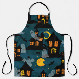 Tablier Voisinage hanté Halloween vintage sans fil Pa