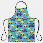 Tablier Voiture pour enfants colorée (Recto)