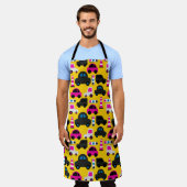 Tablier Voitures de caricature Jaune (Porté)