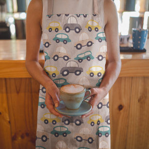 Tablier Voitures de caricature pour enfants