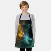 Tablier Vol de libellule verte lumineuse (Porté)