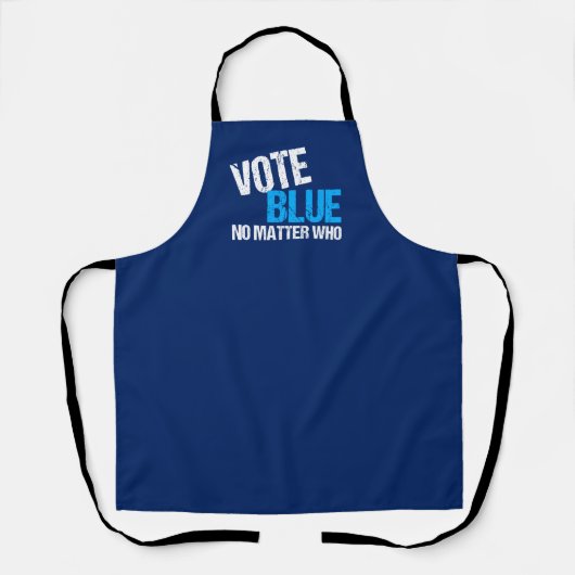 Tablier Vote Bleu Peu Importe Qui (Recto)