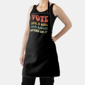 Tablier Votez comme une fille Vos droits en dépendent IV (Insitu)