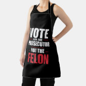 Tablier Votez pour le procureur, pas le criminel (Insitu)