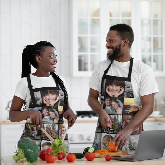 Tablier Votre année de vacances Collage photo