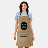 Tablier Votre entreprise Logo et Entreprise de texte Marqu (Porté)