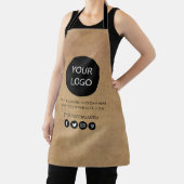 Tablier Votre entreprise Logo et Entreprise de texte Marqu (Insitu)